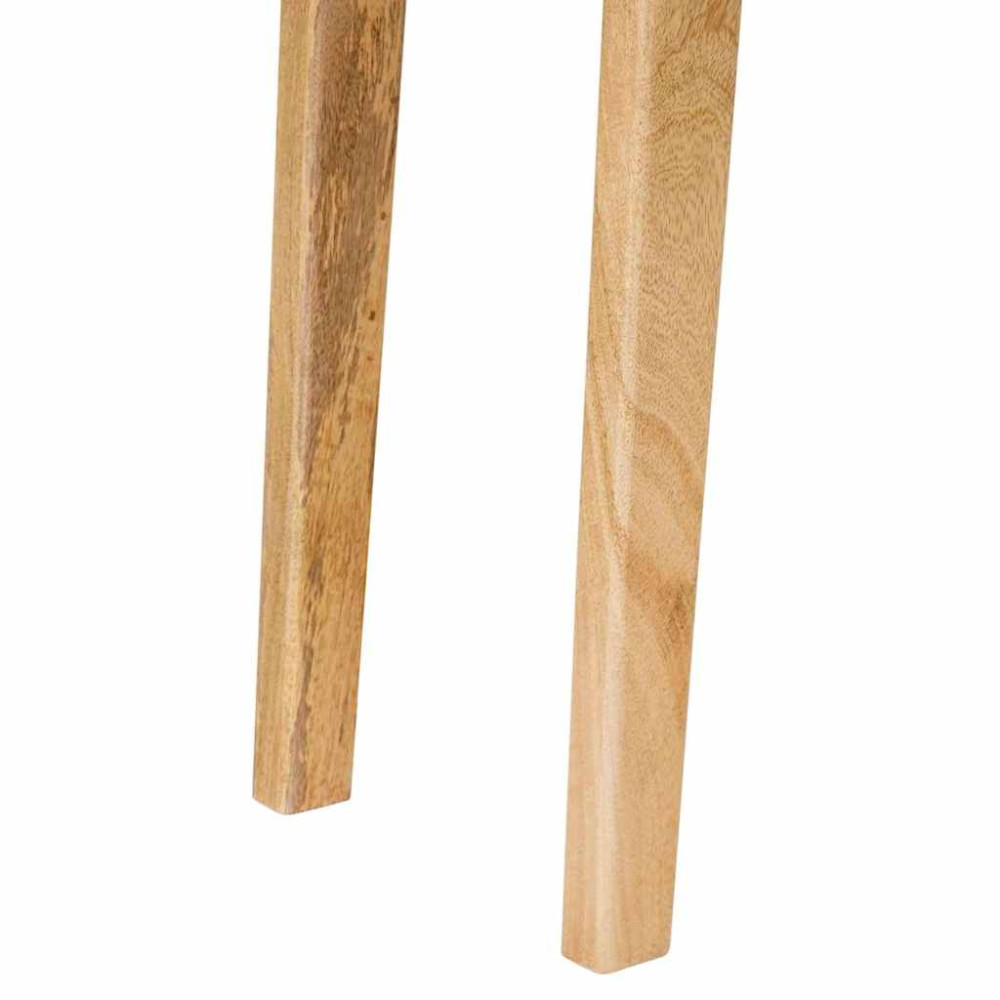 Produktbild för Matbord Naturfärg 100 x 35 x 75 cm Massivt mangoträ