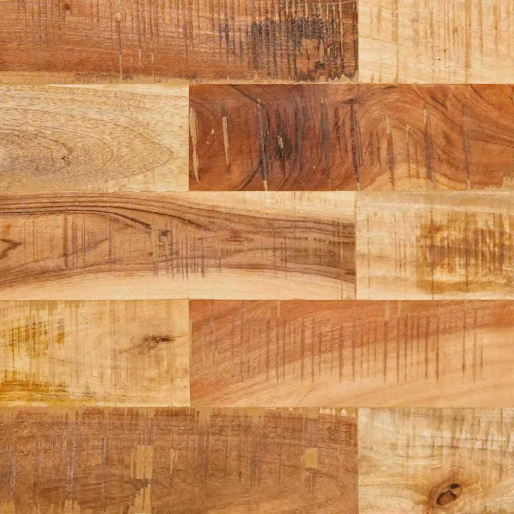 Produktbild för Matbord Naturfärg 100 x 35 x 75 cm Massivt mangoträ