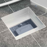 Produktbild för 2 i 1 Duschavlopp Silver 15 x 15 cm Rostfritt Stål 304