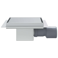 Produktbild för 2 i 1 Duschavlopp Silver 15 x 15 cm Rostfritt Stål 304