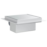 Produktbild för 2 i 1 Duschavlopp Silver 15 x 15 cm Rostfritt Stål 304