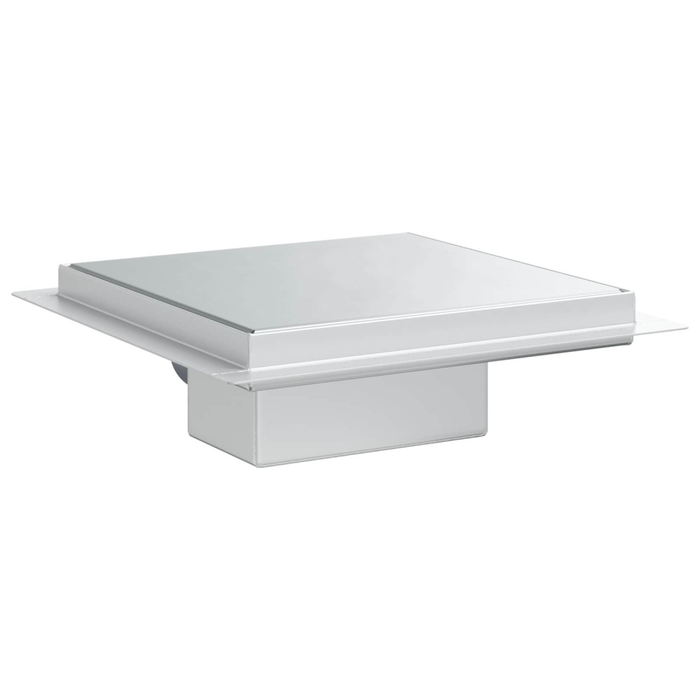 Produktbild för 2 i 1 Duschavlopp Silver 20 x 20 cm Rostfritt Stål 304