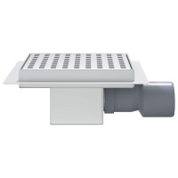 Produktbild för Prickig duschavlopp Silver 15 x 15 cm Rostfritt Stål 304
