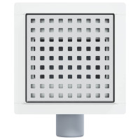 Produktbild för Prickig duschavlopp Silver 15 x 15 cm Rostfritt Stål 304