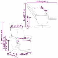 Produktbild för Massagefåtölj Svart 79 x 87 x 104,5 cm tyg