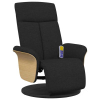 Produktbild för Massagefåtölj Svart 79 x 87 x 104,5 cm tyg