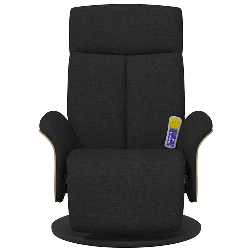 Produktbild för Massagefåtölj Svart 79 x 87 x 104,5 cm tyg