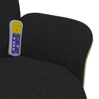 Produktbild för Massagefåtölj Svart 79 x 87 x 104,5 cm tyg