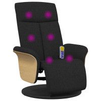 Produktbild för Massagefåtölj Svart 79 x 87 x 104,5 cm tyg