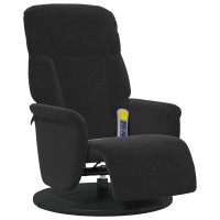 Produktbild för Massagefåtölj Svart 91 x 71 x 105 cm Sammet
