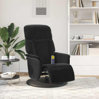 Produktbild för Massagefåtölj Svart 91 x 71 x 105 cm Sammet