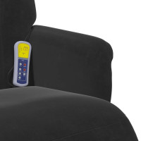 Produktbild för Massagefåtölj Svart 91 x 71 x 105 cm Sammet