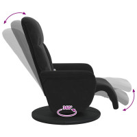Produktbild för Massagefåtölj Svart 91 x 71 x 105 cm Sammet