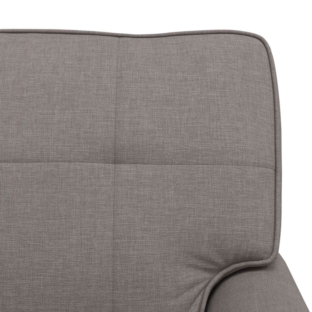 Produktbild för Chaise Lounge med kudde Taupe 91 x 157 x 91 cm tyg