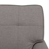 Produktbild för Chaise Lounge med kudde Taupe 91 x 157 x 91 cm tyg