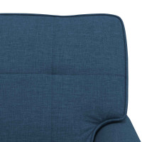 Produktbild för Chaise Lounge med kudde Blå 91 x 157 x 91 cm tyg