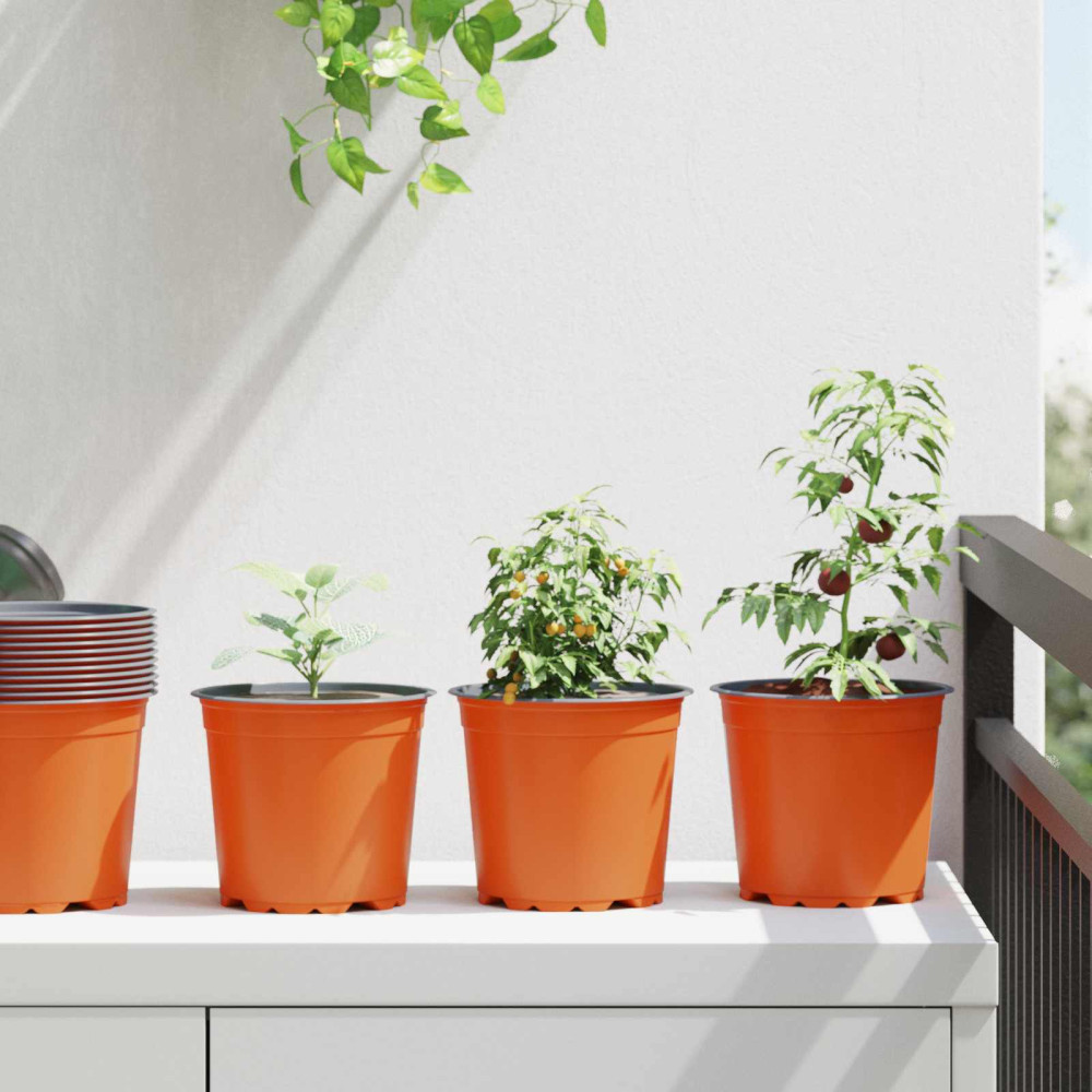 Produktbild för Blomkruka 50 pcs Terracotta Ø 15 x 13 cm Plast