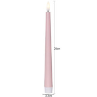 Produktbild för Antikljus STAR T LED Candy 26cmrosa 2/fp