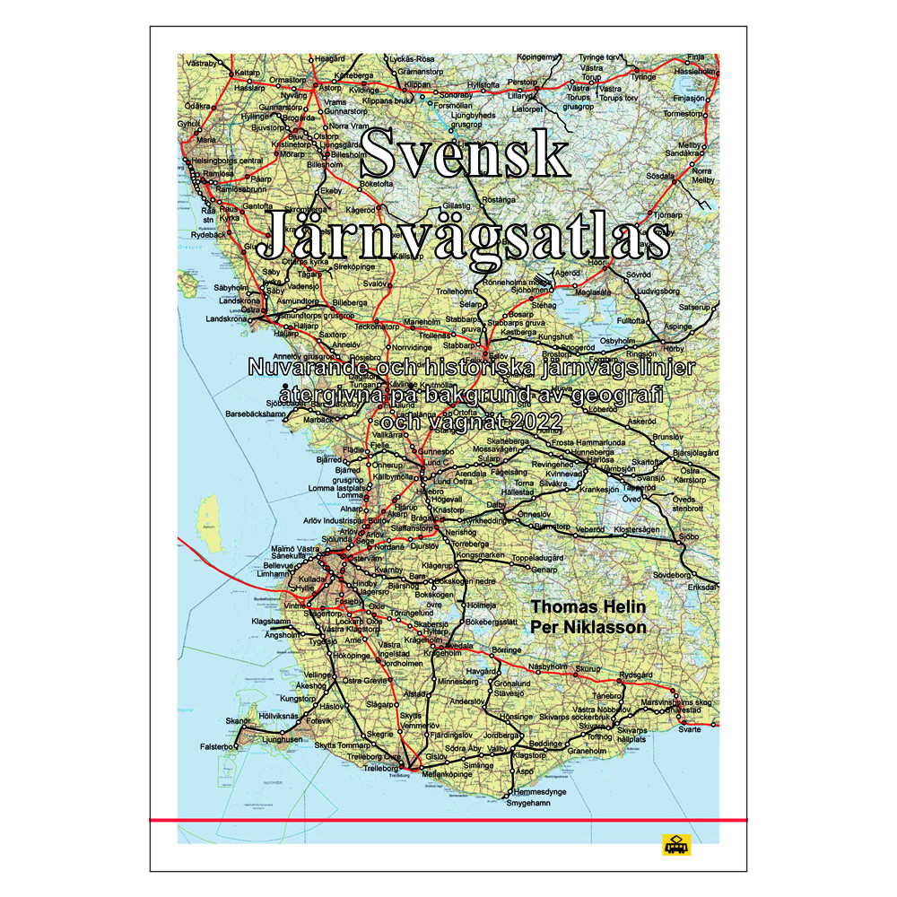 Produktbild för Svensk järnvägsatlas : nuvarande och historiska järnvägslinjer återgivna på bakgrund av dagens geografi och vägnät (inbunden)