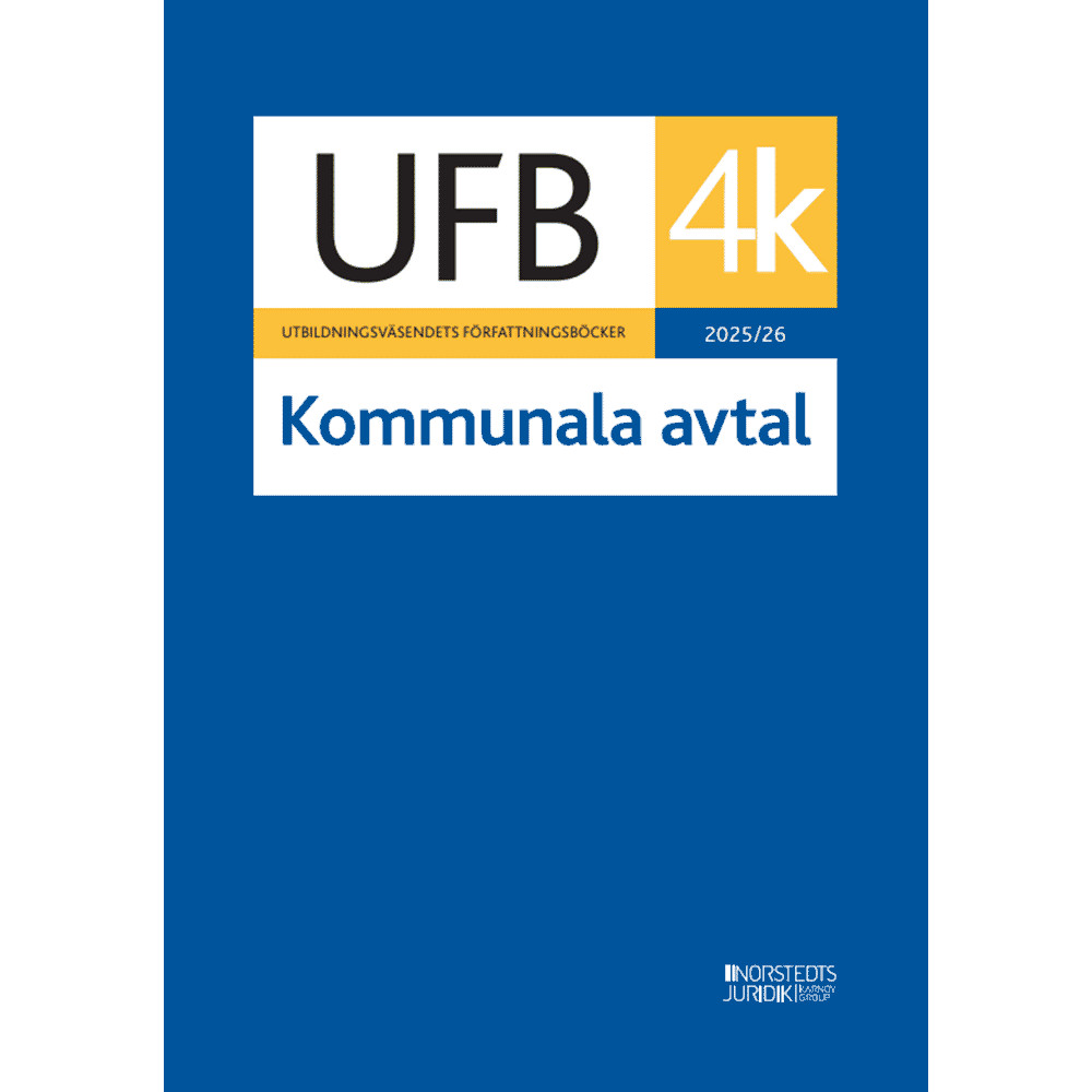 Produktbild för UFB 4 K kommunala avtal 2025/26 (häftad)