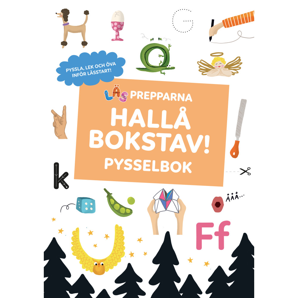 Produktbild för Hallå bokstav! Pysselbok (häftad)