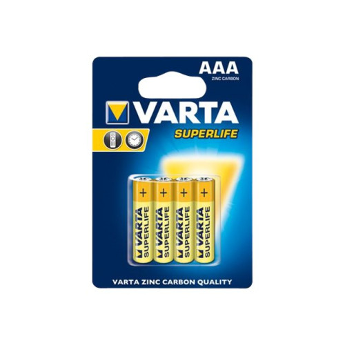 Varta Varta Superlife batteri - 4 x AAA - Kolzink