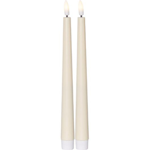 STAR TRADING Antikljus STAR T LED Candy 26cm gul 2/fp