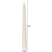 Produktbild för Antikljus STAR T LED Candy 26cm gul 2/fp
