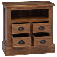 Produktbild för Förvaringsskåp Naturfärg 60 x 30 x 60 cm Massivt teakträ