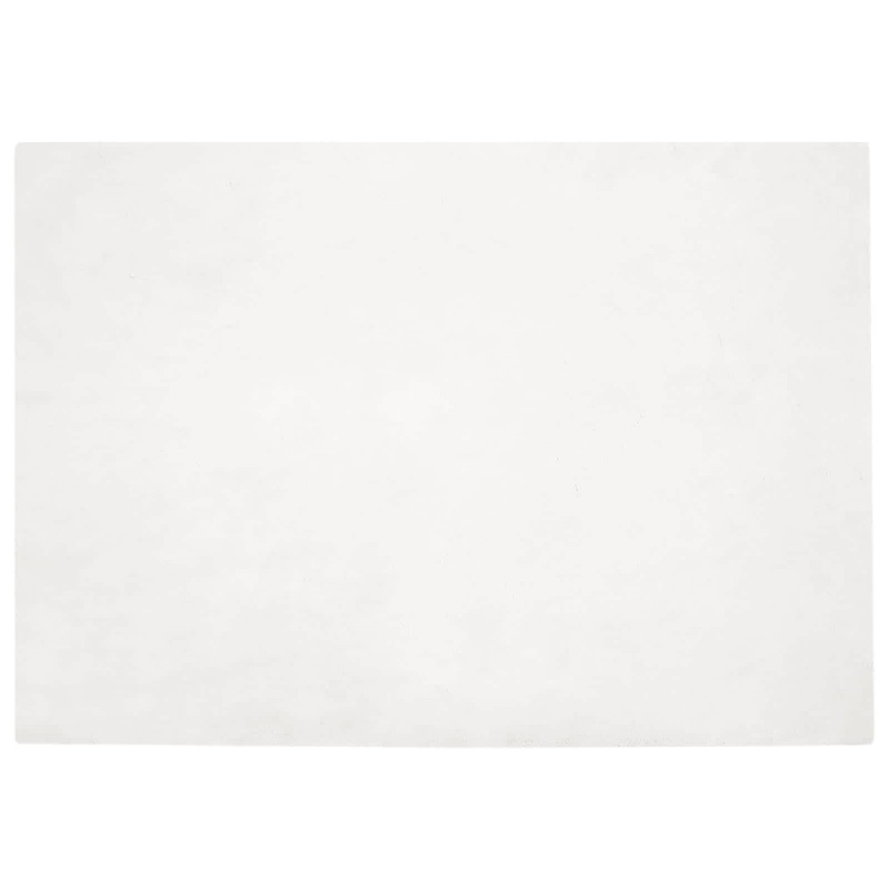 Produktbild för Halkfri matta i konstgjord kaninfäll OLITE Vit 160 x 230 cm