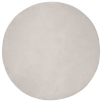 Produktbild för Halkfri matta i konstgjord kaninfäll OLITE Beige Ø 100 cm