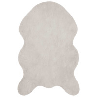 Produktbild för Halkfri matta i konstgjord kaninfäll OLITE Beige 60 x 90 cm