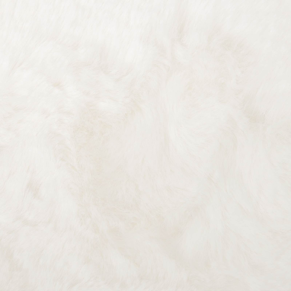 Produktbild för Halkfri matta i konstgjord kaninfäll OLITE Gräddvit Polyester