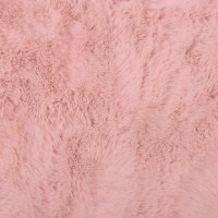 Produktbild för Halkfri matta i konstgjord kaninfäll OLITE Rosa 80 x 120 cm