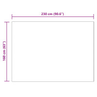 Produktbild för Halkfri matta i konstgjord kaninfäll OLITE Svart 160 x 230 cm