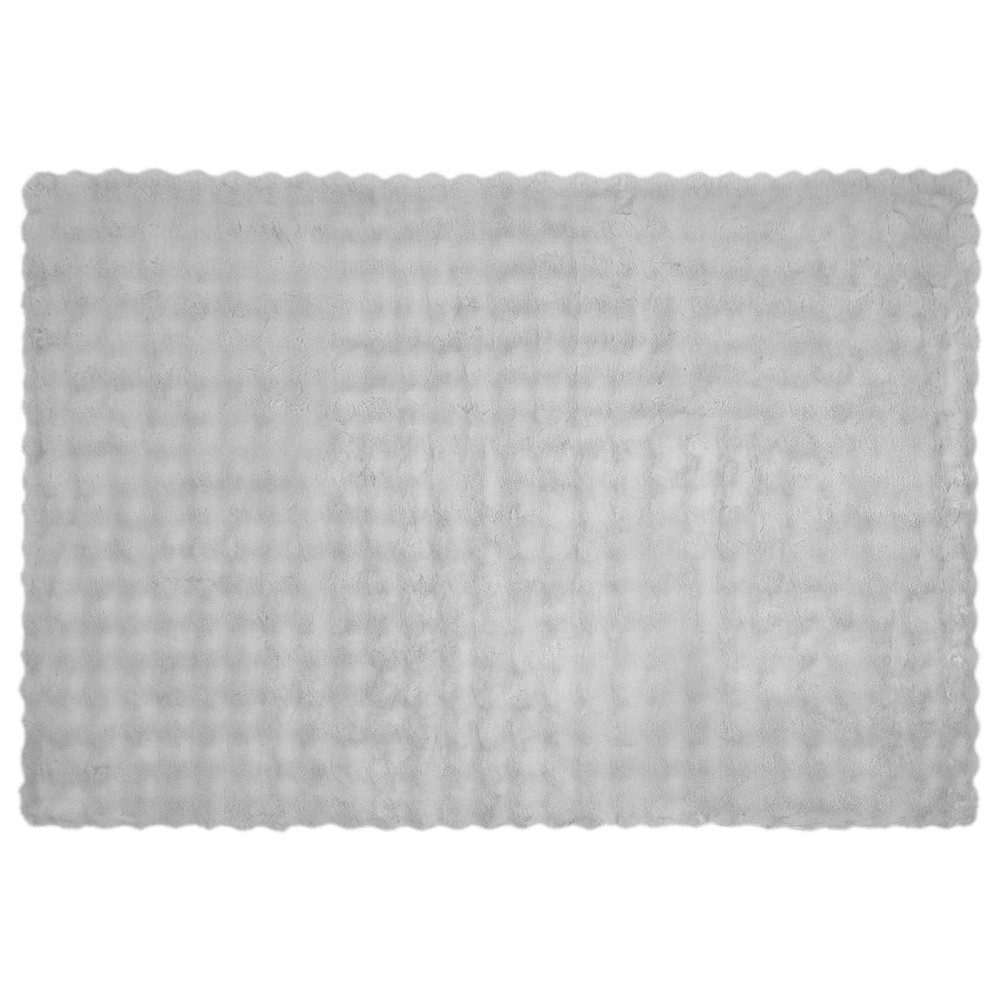Produktbild för Halkfri filt i konstgjord kaninfäll Olite Grå 150 x 220 cm
