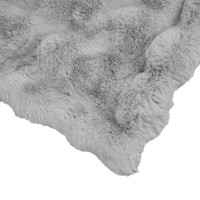 Produktbild för Halkfri filt i konstgjord kaninfäll Olite Grå 150 x 220 cm