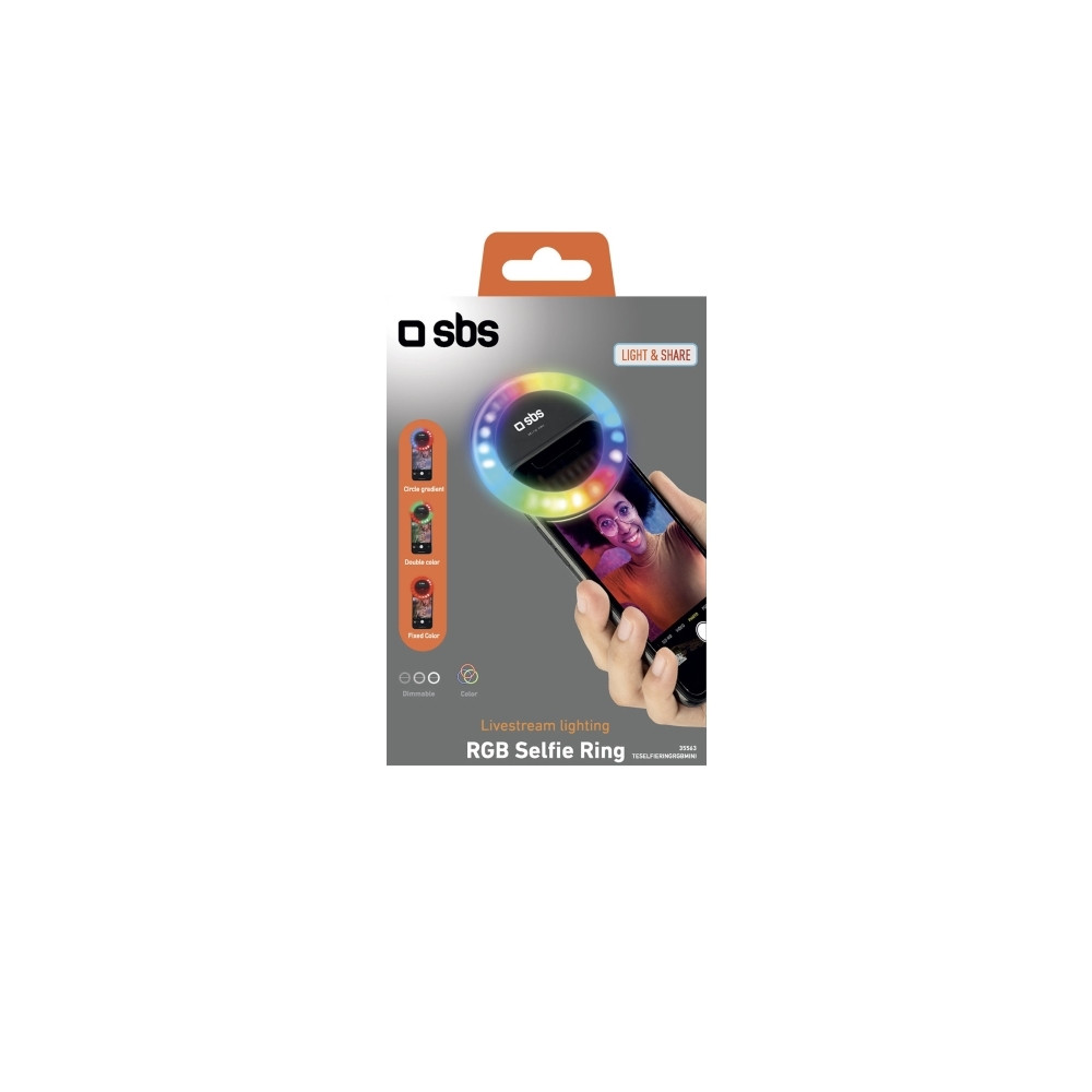 Produktbild för SBS TESELFIERINGRGBMINI, LED, 3 cm, 6 cm, 10 g, 30 mm, 110 m...