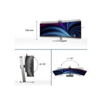 Produktbild för Philips 49B2U6903CH - 6000 Series - LED-skärm - böjd - 49" - HDR