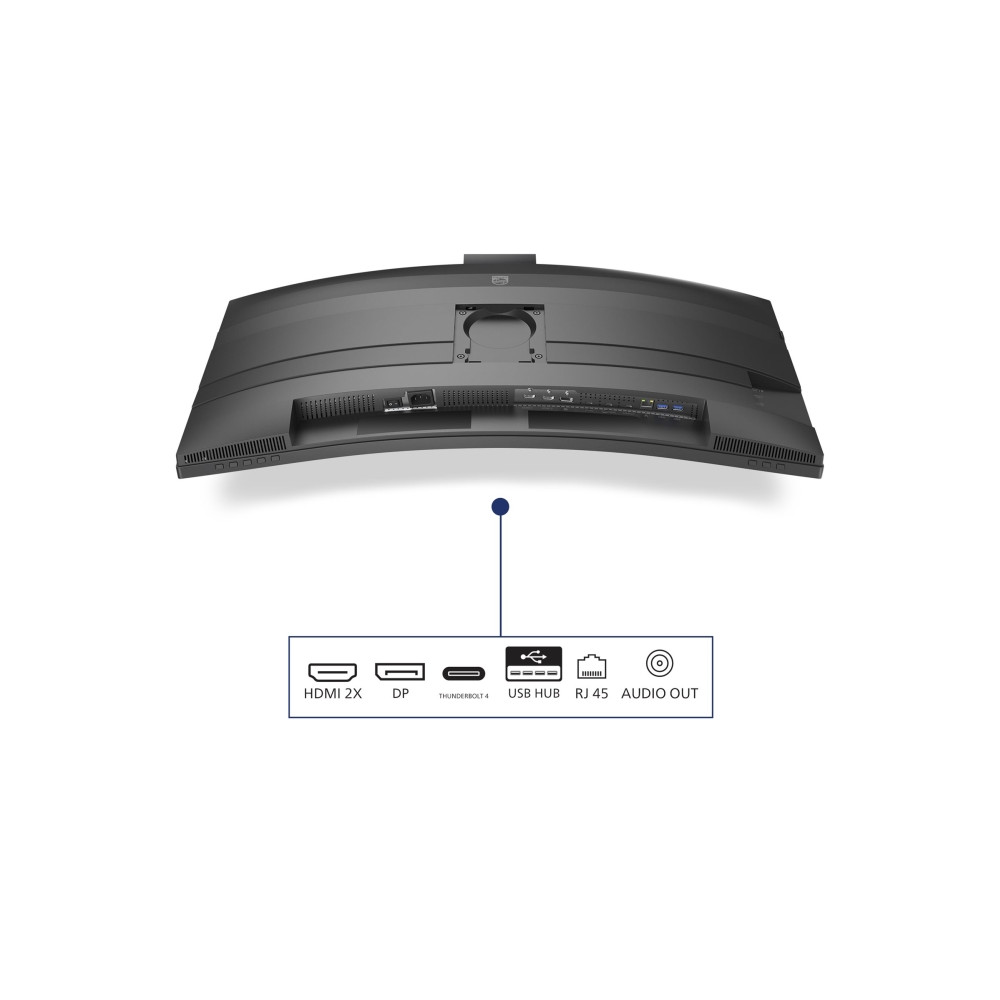 Produktbild för Philips 49B2U6903CH - 6000 Series - LED-skärm - böjd - 49" - HDR