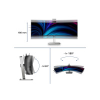 Produktbild för Philips 49B2U6903CH - 6000 Series - LED-skärm - böjd - 49" - HDR
