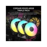 Produktbild för CORSAIR RS120 ARGB Triple Pack - lådfläkt