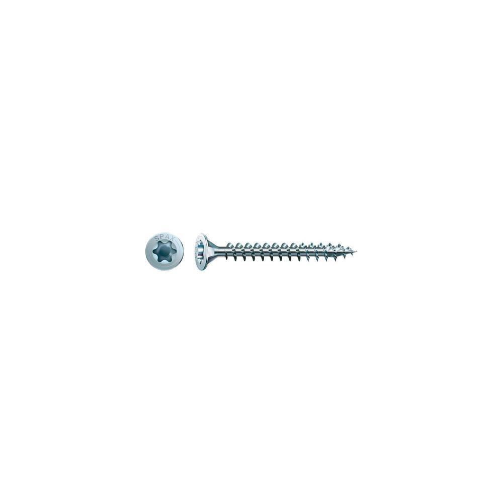 Produktbild för SPAX 1191010400453, Skruv, Zink, Trä, Platt huvud, Torx, Blå