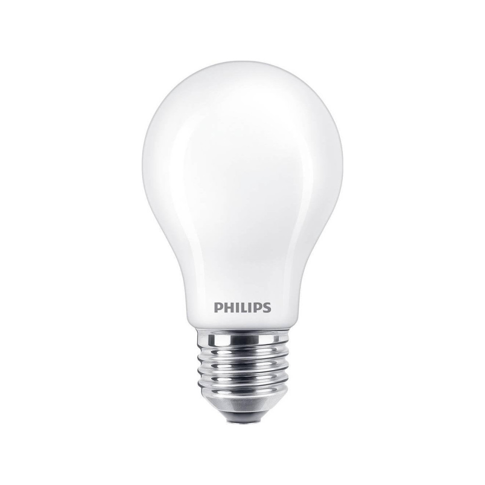 Produktbild för Philips - LED-glödlampa - form: A60 - glaserad finish - E27 - 7 W - varmt vitt ljus - 2700 K