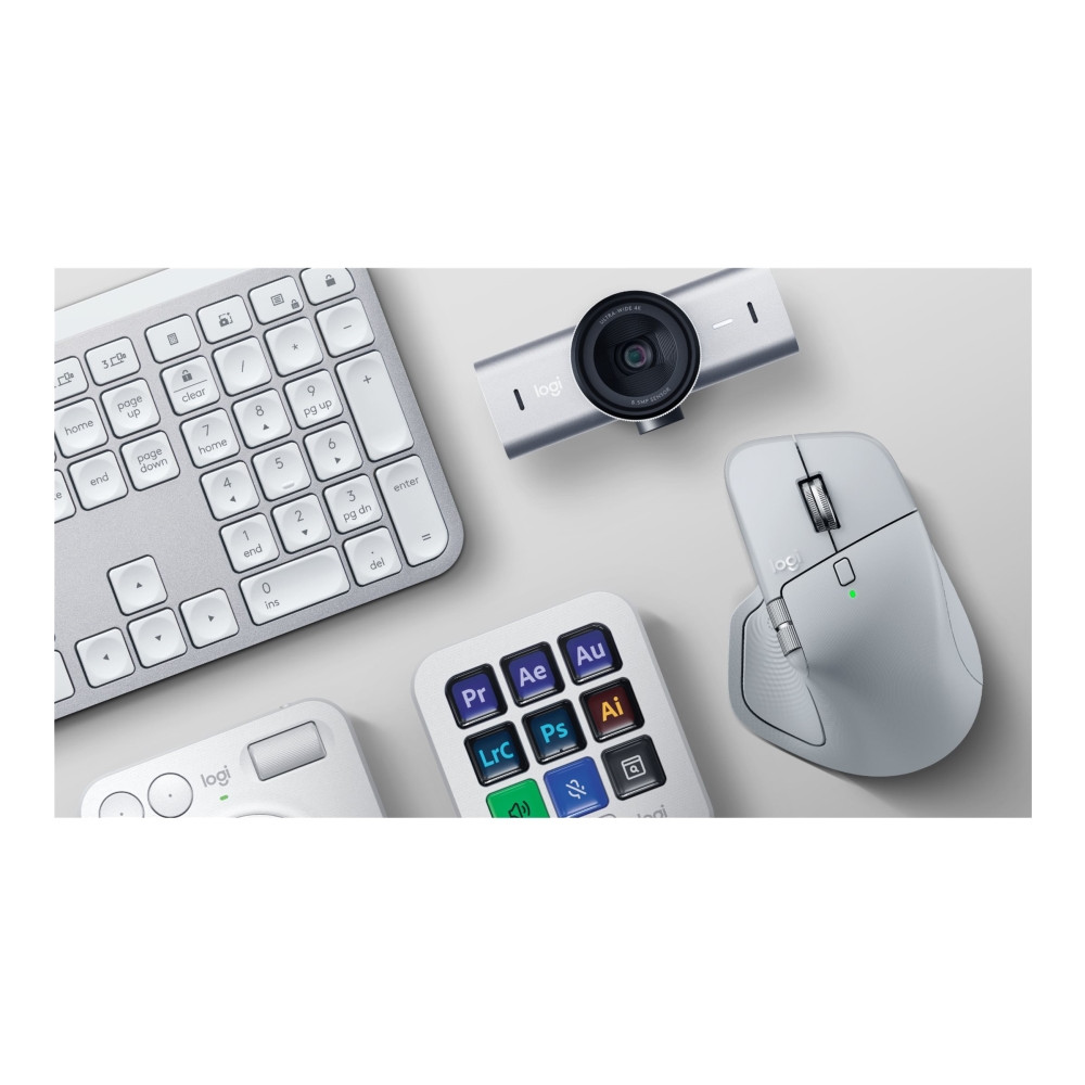 Produktbild för Logitech MX Master 4 - mus - Bluetooth, 2.4 GHz - blekgrå