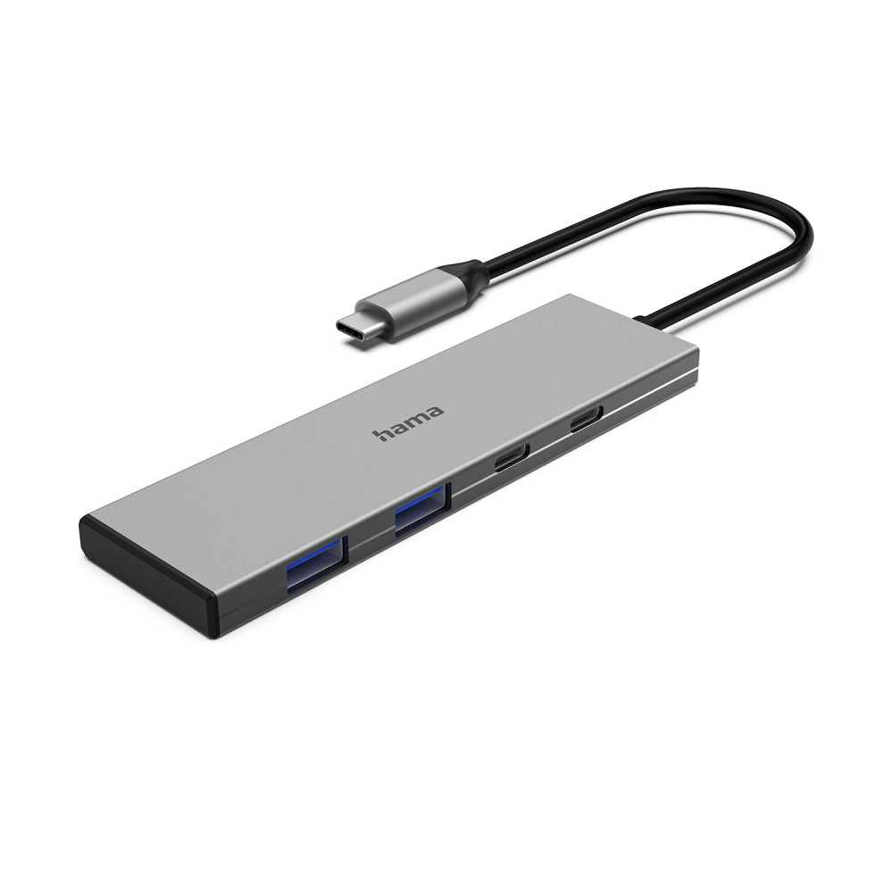 Produktbild för USB-C Hub USB 3.2 Gen2 2xUSB-C + 2xUSB-A 10 Gbit/s PD Alu