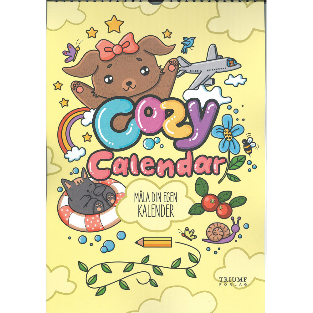 Produktbild för Målarbok : Cozy Måla din egen kalender
