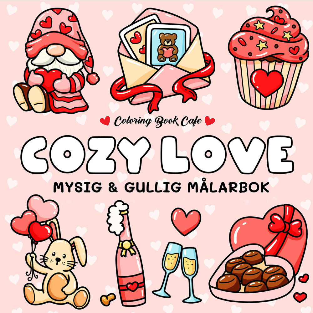 Produktbild för Målarbok : Cozy Love