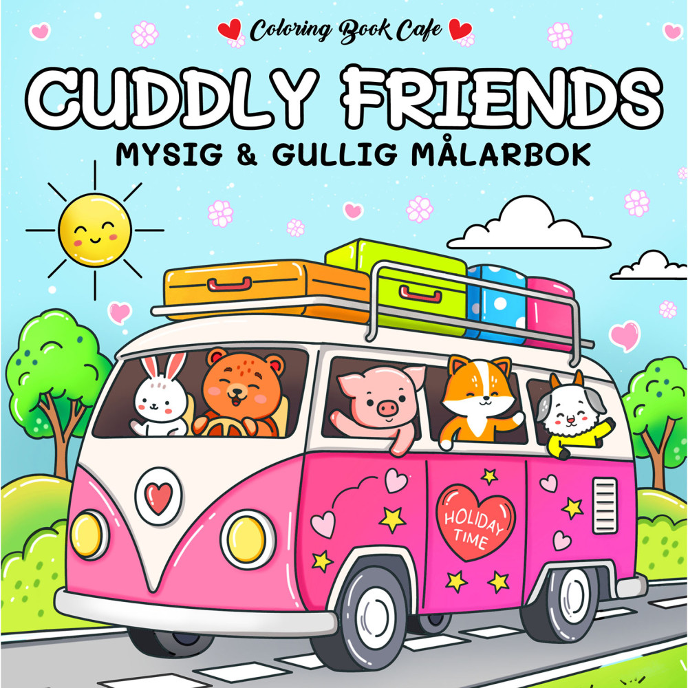 Produktbild för Målarbok : Cozy Cuddly Friends