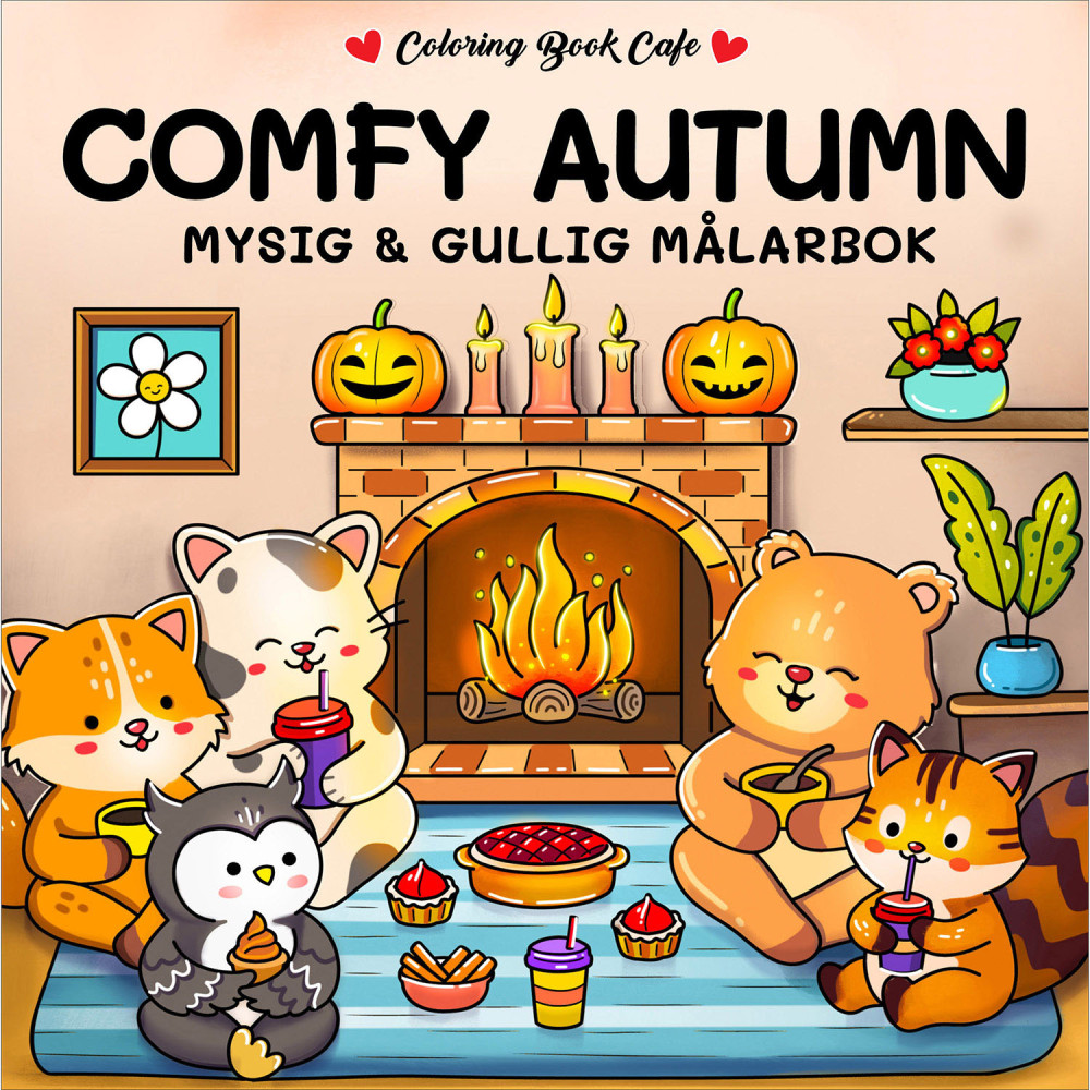 Produktbild för Målarbok : Cozy Comfy Autumn